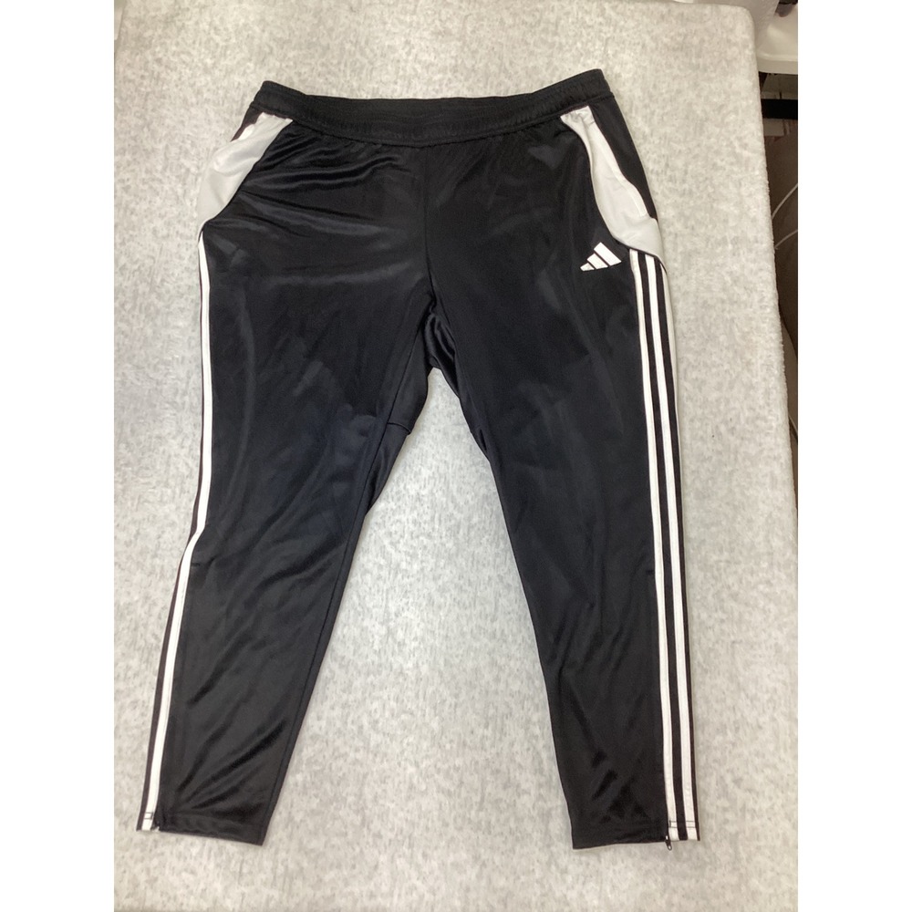 Adidas Tiro 24 Training Pants Black‎ White Women 2X IT2665 Track Pants NEW